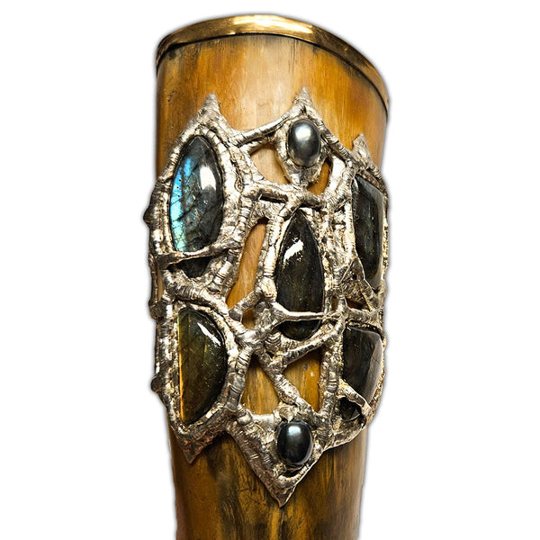 labradorite drinking horn