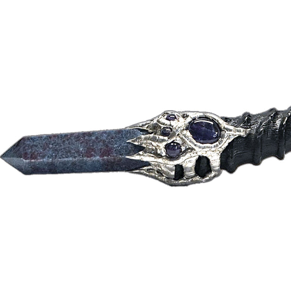 Ruby and kyanite scepter