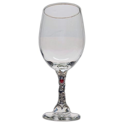 20oz white wine glass with a ruby